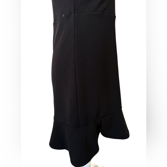 Express Black Ruffle Hem Mini Dress Small | Sleeveless Spaghetti Strap LBD NWOT - Picture 11 of 11